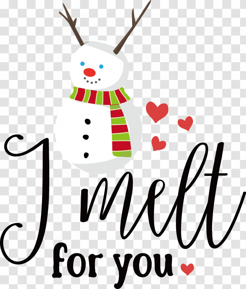 I Melt For You Snowman Transparent PNG