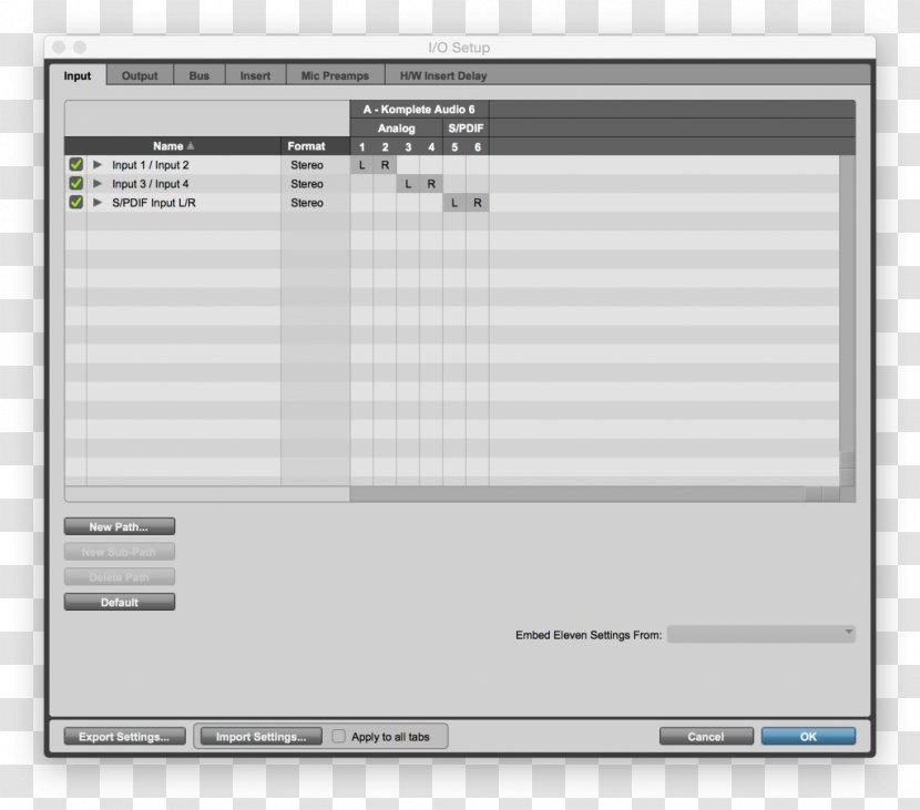 Input/output Audio Pro Tools Window Interface - Cartoon - Racks Transparent PNG