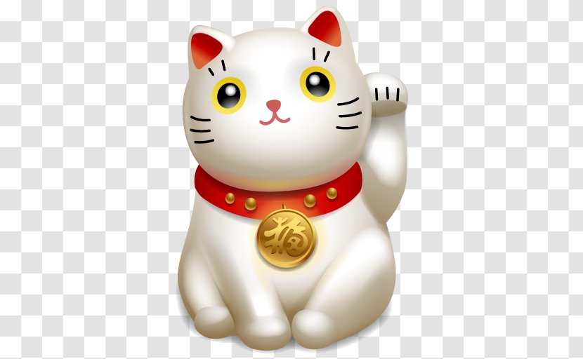 Cat Kitten Maneki-neko Luck Icon - Like Mammal - Beautiful Fortune Transparent PNG