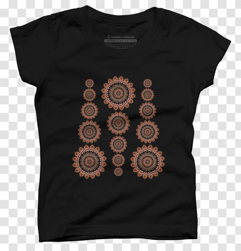 T-shirt Sleeve Brown Brand - Bohemian Transparent PNG