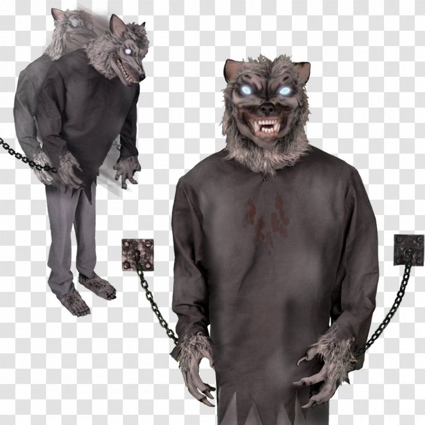 Werewolf Toy Evil Clown Ghost Gray Wolf - Legendary Creature Transparent PNG
