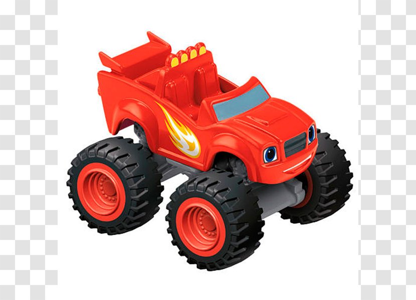 Fisher-Price Blaze And The Monster Machines Darington Nickelodeon Die-cast Toy - Radio Controlled Car Transparent PNG