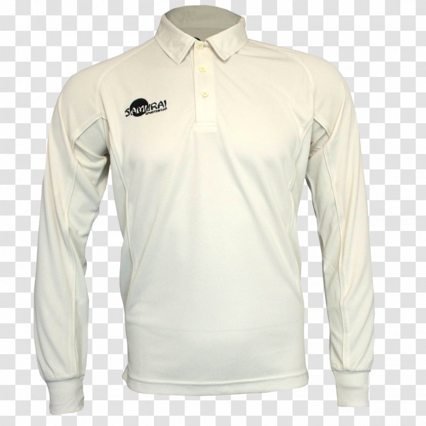 Long-sleeved T-shirt Polo Shirt Collar - Cricket Jersey Transparent PNG