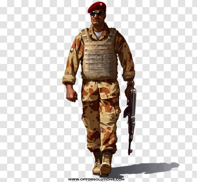 Iraq Soldier Military Uniform Army Combat - Multicam Transparent PNG