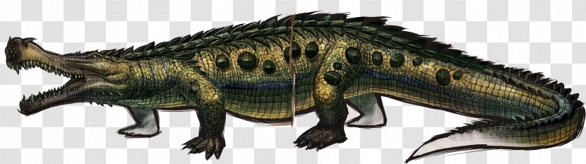 ARK: Survival Evolved Sarcosuchus Dinosaur Kaprosuchus Crocodile - Fauna - Ark Bases Transparent PNG