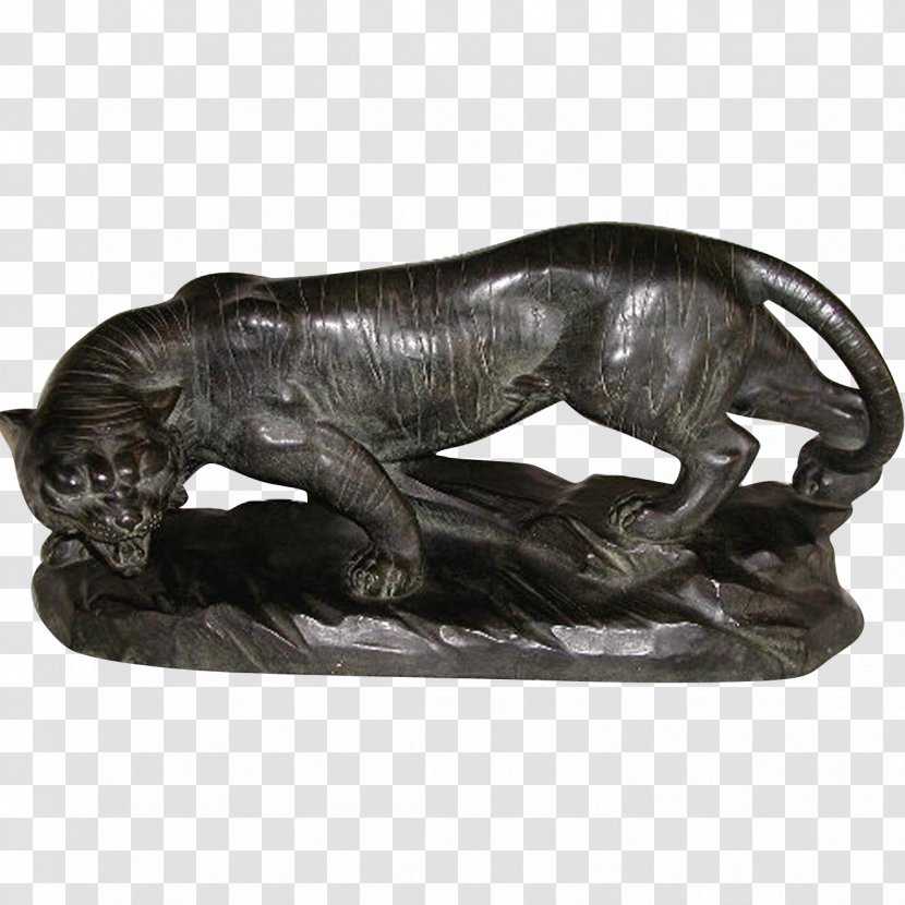 Bronze Sculpture Stone Carving Classical - Panther Transparent PNG