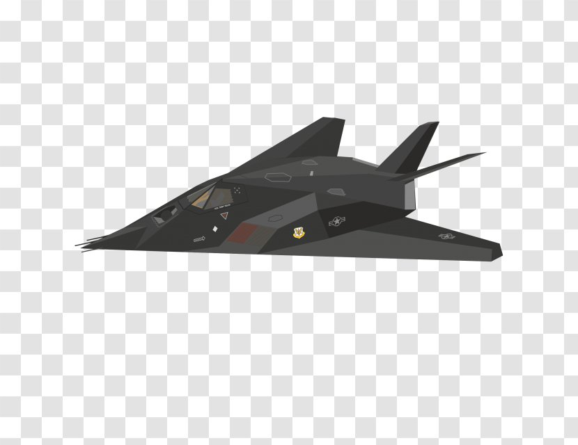 Lockheed F-117 Nighthawk Fighter Aircraft Air Force Stealth Transparent PNG