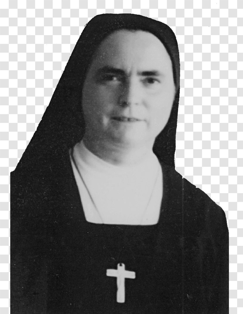 Abbess White Neck - Monochrome Photography - Suor Transparent PNG