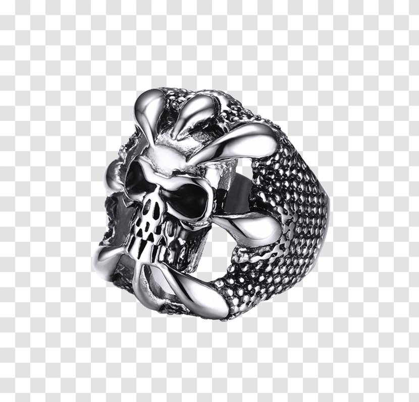 Engagement Ring Steel Jewellery Skull - Bijou - Finger Transparent PNG