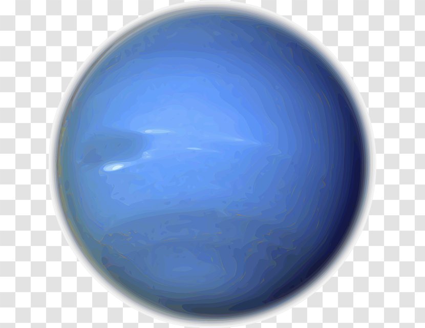Neptune Planet Clip Art - Blue - Solar System Transparent PNG