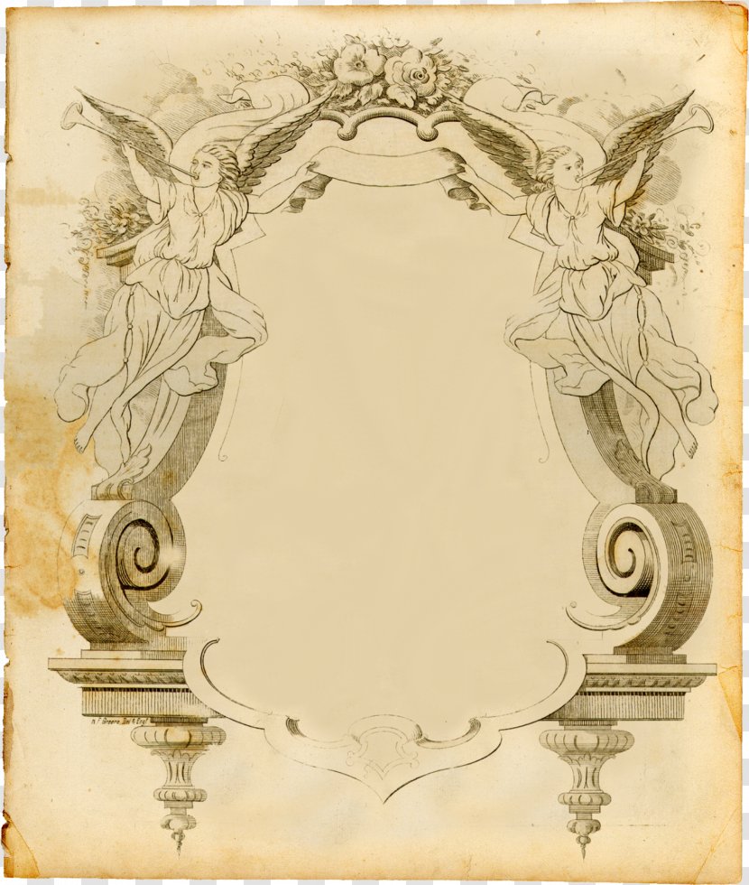 Picture Frames Antique Vintage Clothing Ornament - Old Paper Transparent PNG