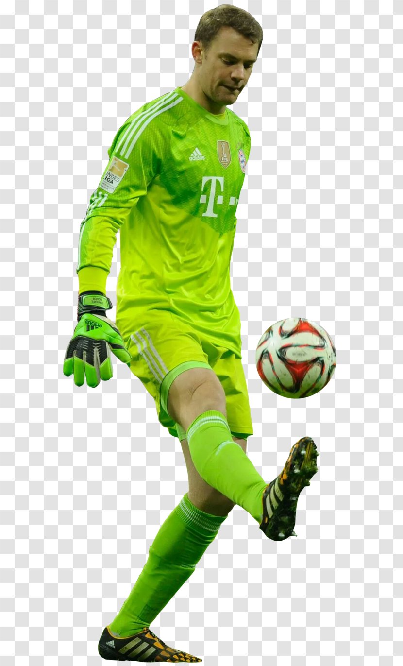 Manuel Neuer FC Bayern Munich DFL-Supercup IFFHS World's Best Goalkeeper Football Player - Green - Dante Transparent PNG