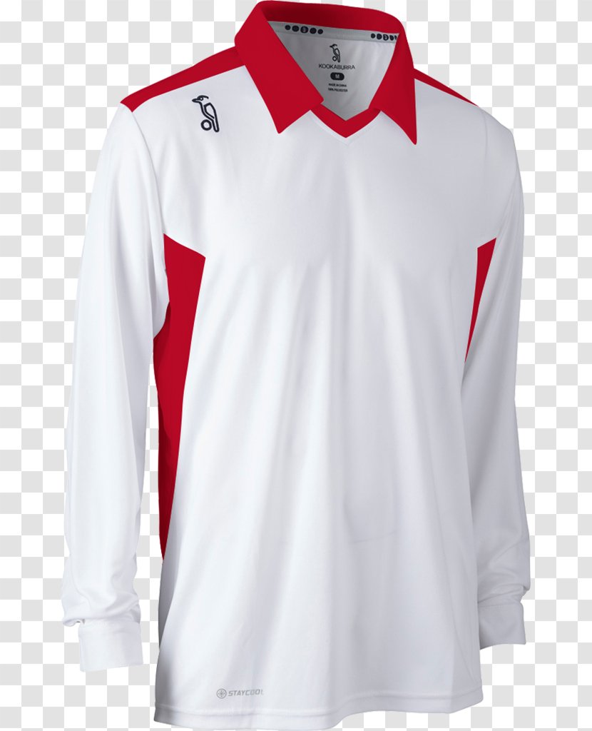 Long-sleeved T-shirt Jersey Polo Shirt - Cricket Transparent PNG