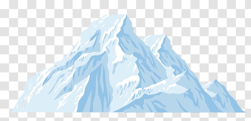 Iceberg Cartoon - Paper Transparent PNG