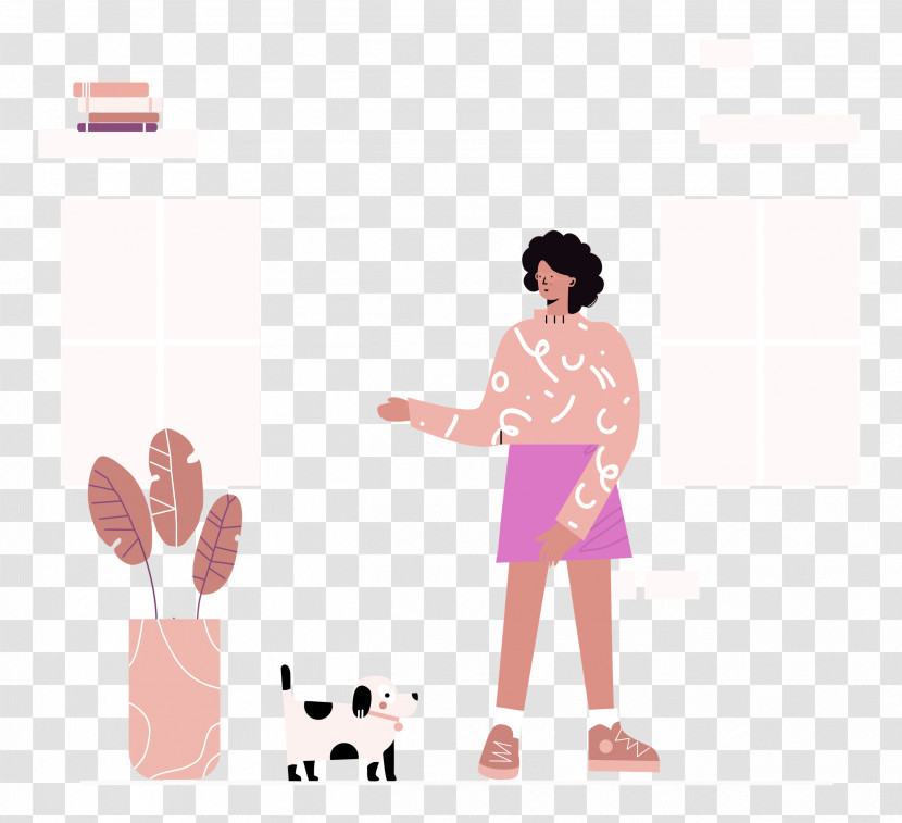 Staying Home Woman Transparent PNG