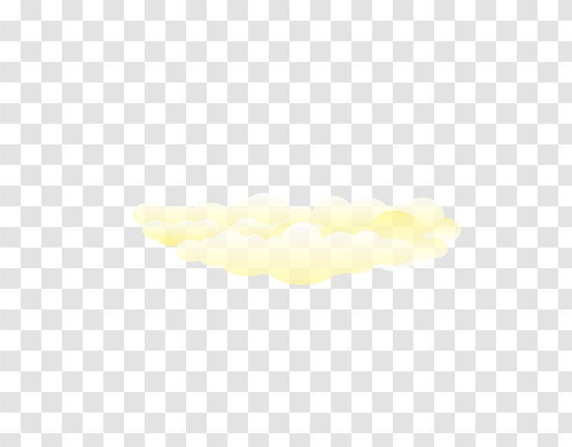 Yellow Angle Pattern - Hand-painted Cloud Transparent PNG