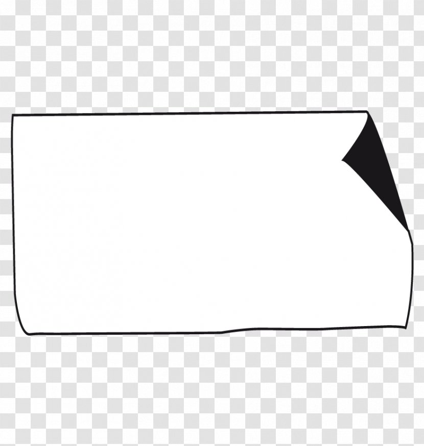 White Triangle Point Line Art - Rectangle - Angle Transparent PNG