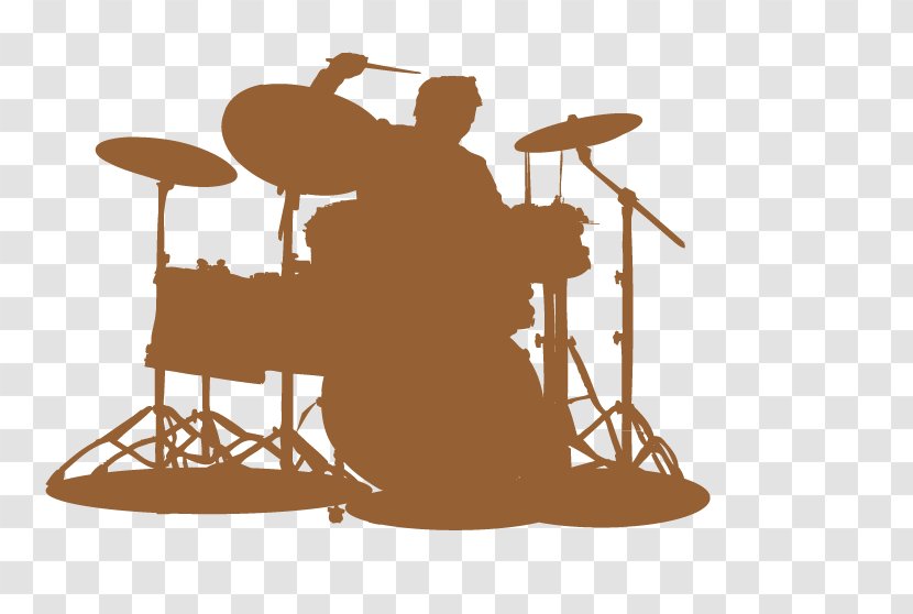 Brush Drawing Drums - Tree - Vector Hand-painted Silhouette Transparent PNG