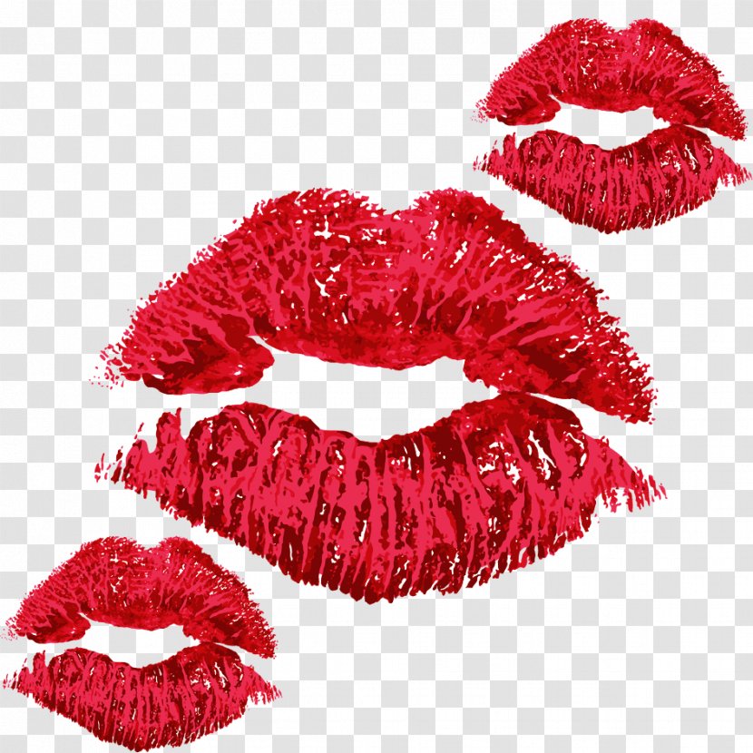 Lip Red - Valentines Day - Beautiful Colored Lips Transparent PNG