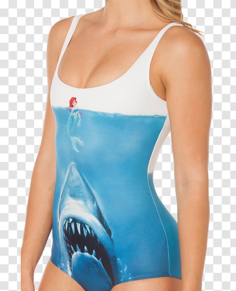 Shark One-piece Swimsuit Mermaid Ariel - Frame - Swimming Suit Transparent PNG