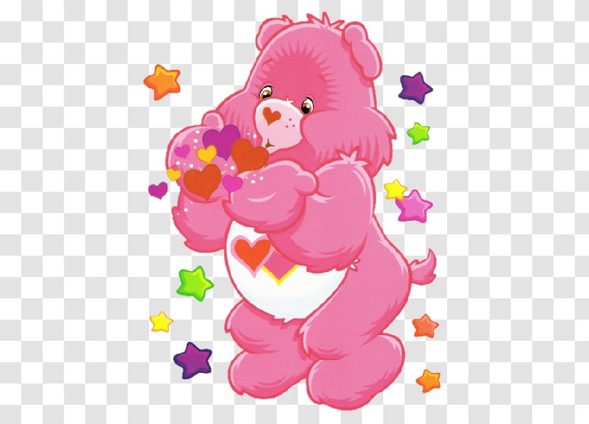 Care Bears Love-A-Lot Bear Cheer - Watercolor Transparent PNG