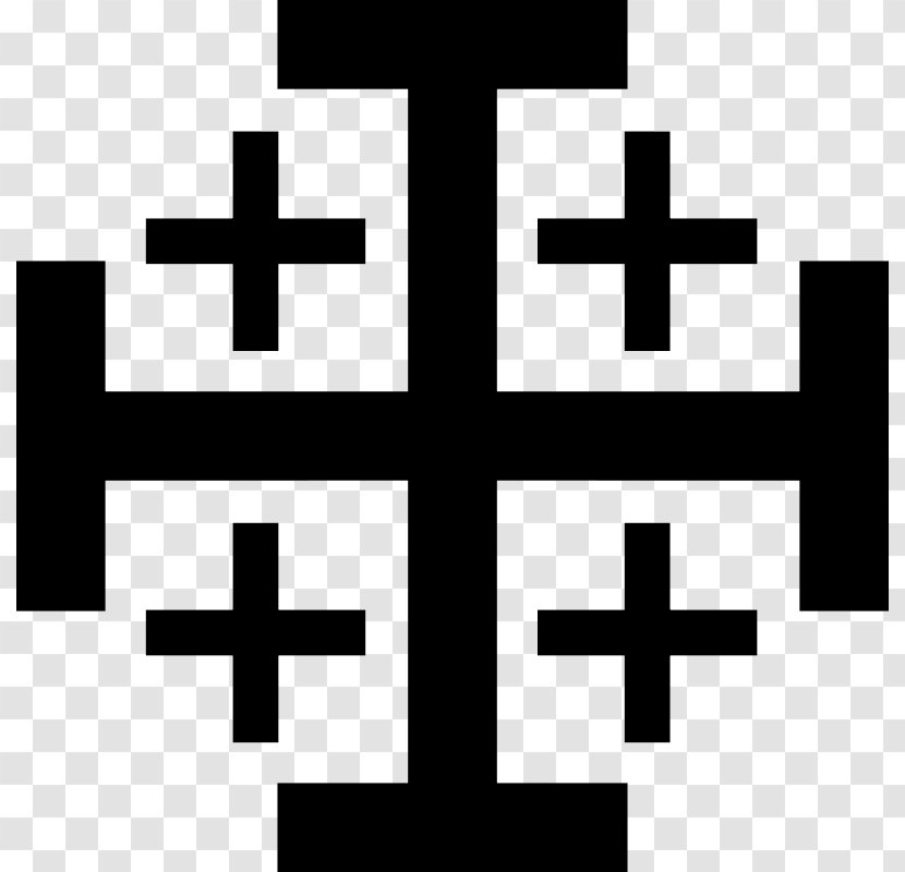 Kingdom Of Jerusalem Crusades Cross T-shirt - Jewish People Transparent PNG