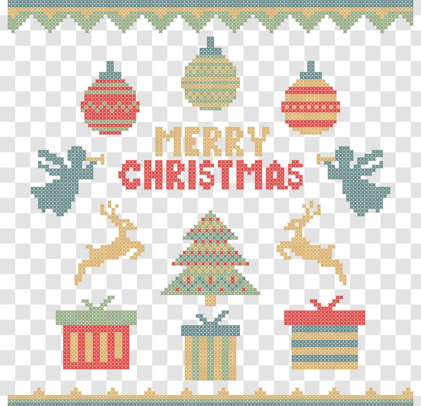 Christmas Tree Gift Knitting - Area - Vector Elements Transparent PNG
