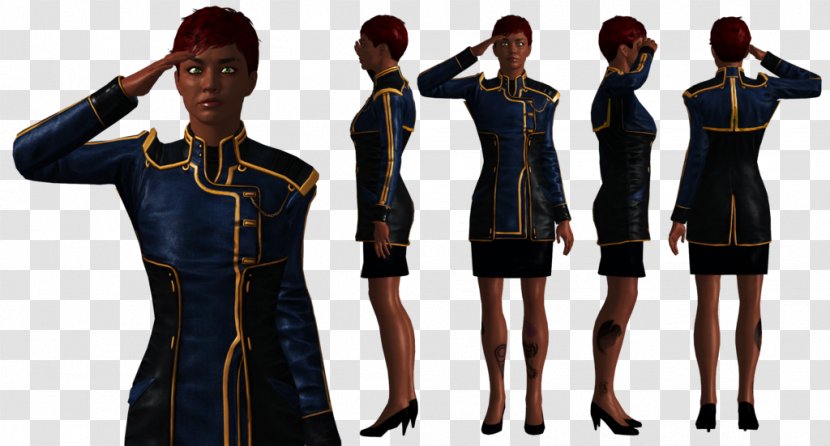 Mass Effect 3 2 Dress Uniform Clothing - Sleeve Transparent PNG