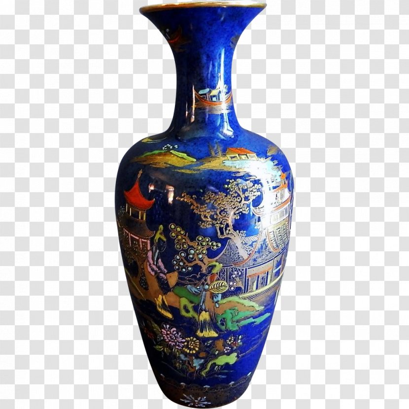 Ceramic Vase Cobalt Blue Artifact - Don Carlton Transparent PNG
