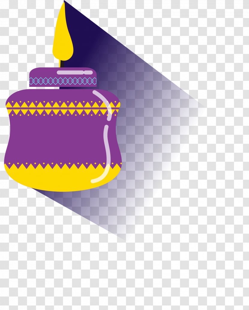 Eid Al-Fitr Al-Adha - Oil Lamp - Purple Cartoon Of Al Fitr Transparent PNG