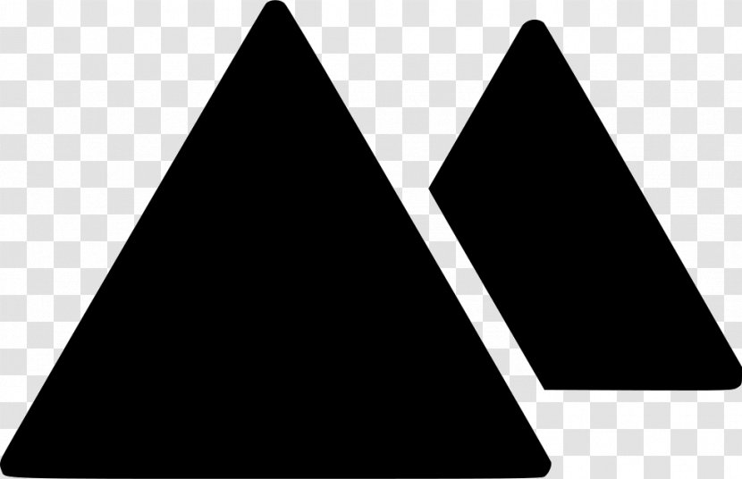 Triangle Font Black M - Piramid Insignia Transparent PNG
