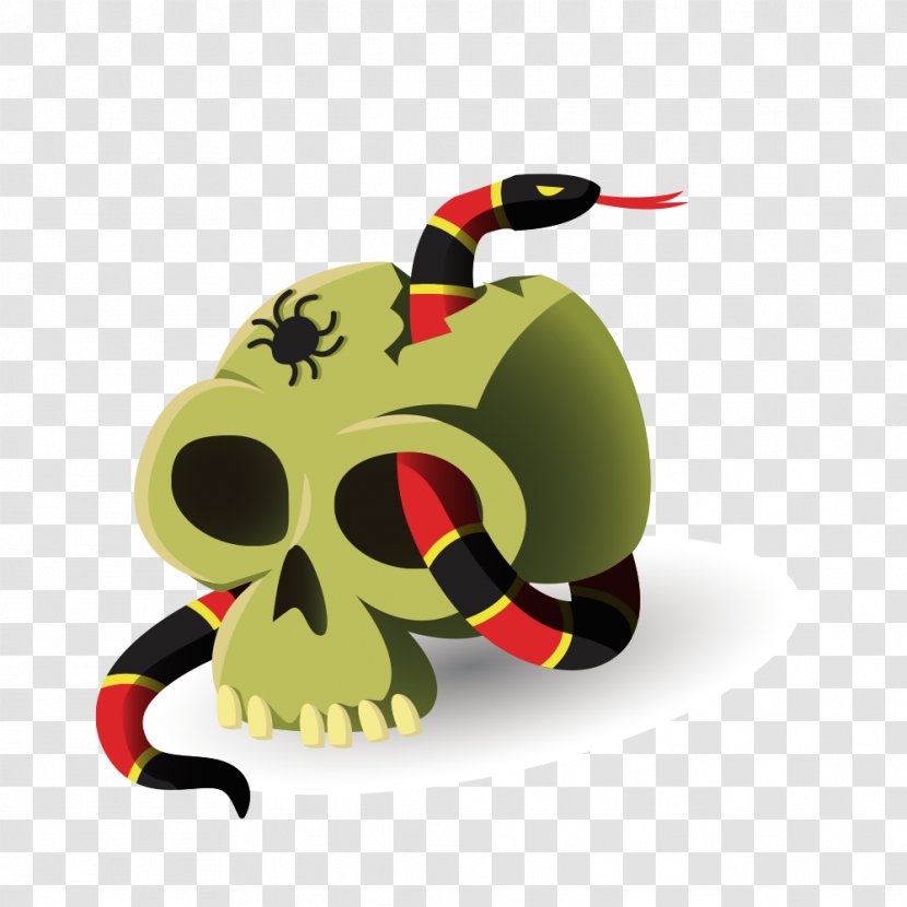 Halloween Horror Skull Vector Material - Ladybird - Organism Transparent PNG