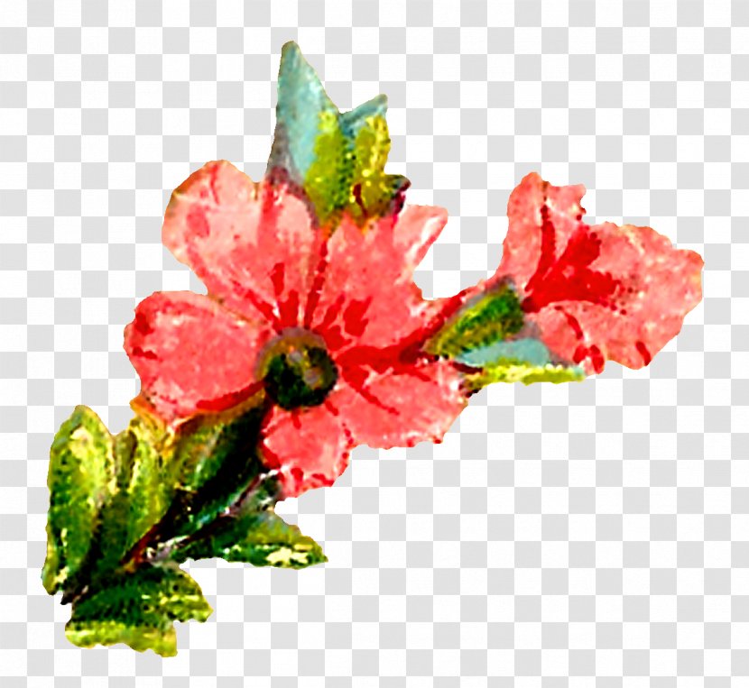 Cut Flowers Floral Design Watercolor Painting Clip Art - Blue - Flower Transparent PNG
