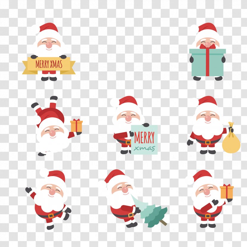 Santa Claus Christmas Iron-on Embroidered Patch - Decoration - Icon Transparent PNG