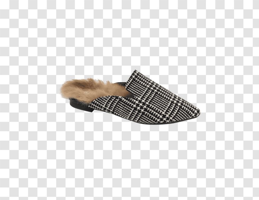 Slipper Slip-on Shoe Walking - Footwear - Houndstooth Pattern Transparent PNG