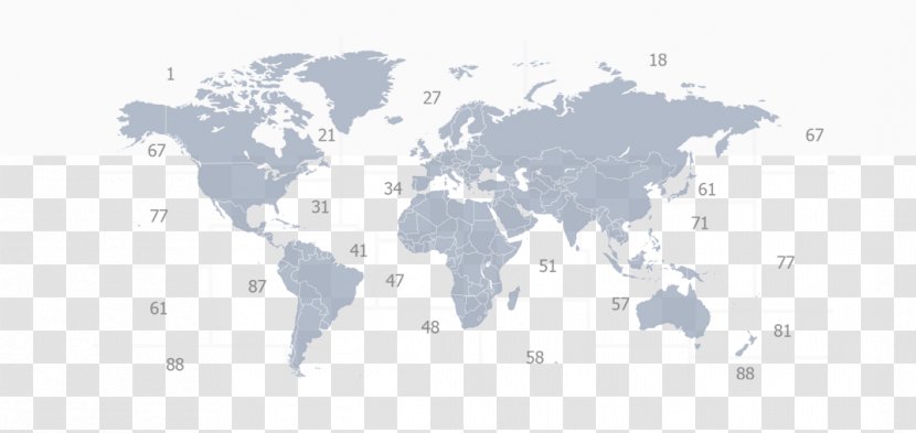 World Map Projection Miller Cylindrical - Globe Transparent PNG