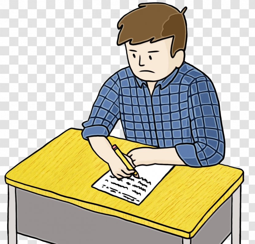 Cartoon Clip Art Learning Job Homework - Sitting - Reading Package Delivery Transparent PNG