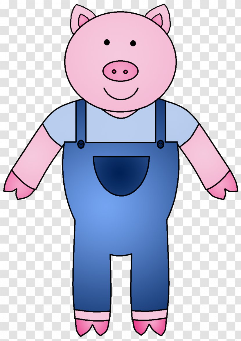 The Three Little Pigs Domestic Pig Clip Art - Cartoon Transparent PNG