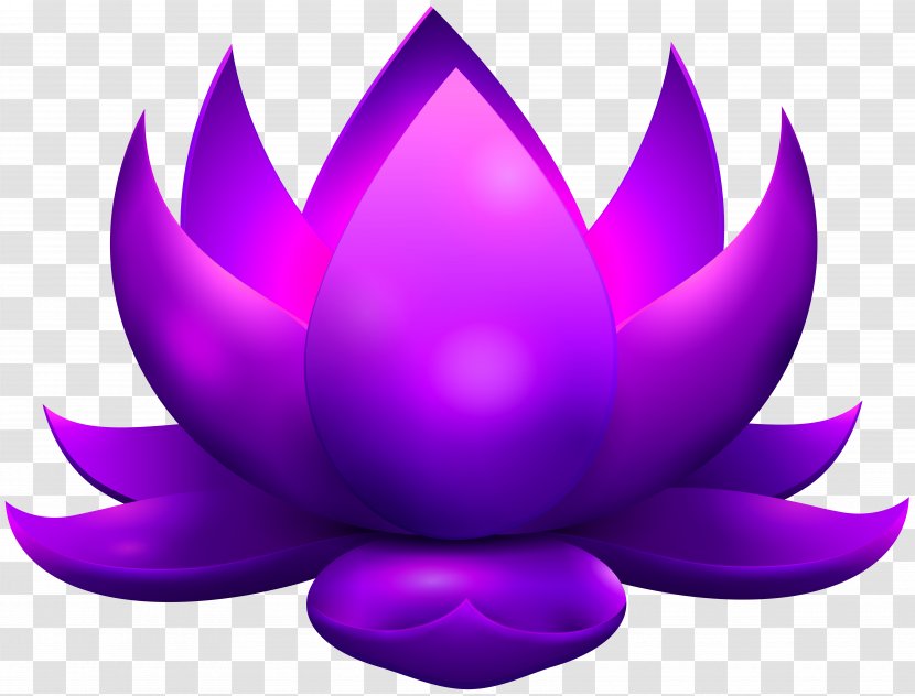 Purple Clip Art - Egyptian Lotus - Glowing Free Image Transparent PNG