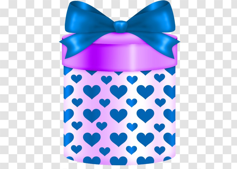 Birthday Gift Clip Art Blue Box - Aqua - Fathers Day Card Ribbon Diy Transparent PNG