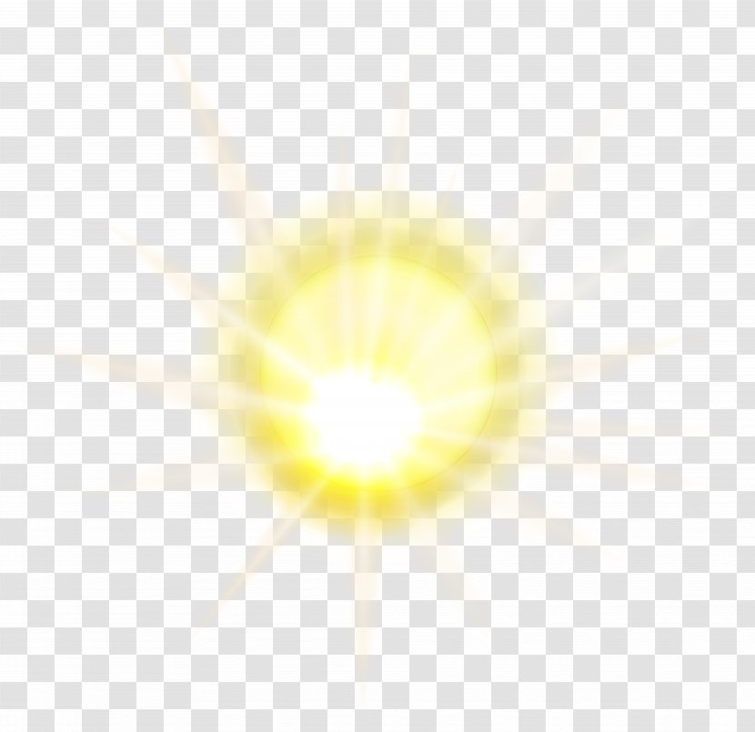 Light Yellow Circle Pattern - Computer - Sun Effect Clip Art Image Transparent PNG