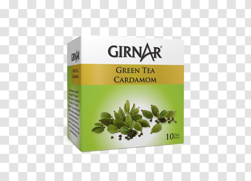 Green Tea Masala Chai Bag Cardamom - Herb - Nilgiri Transparent PNG