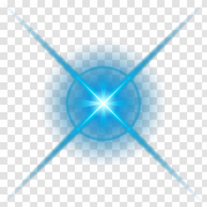Blue Decorative Light Effect Material - Point Transparent PNG