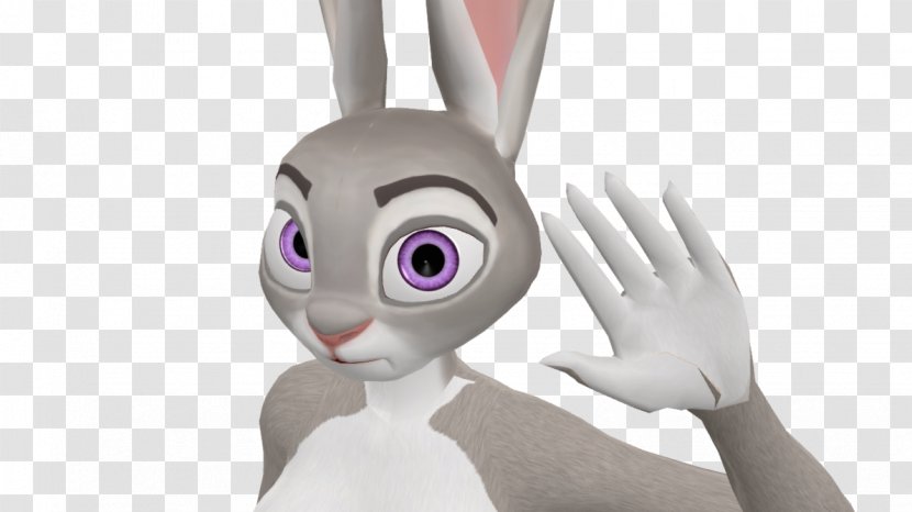 Rabbit Hatsune Miku MikuMikuDance Lt. Judy Hopps DeviantArt - Silhouette - 3d Transparent PNG