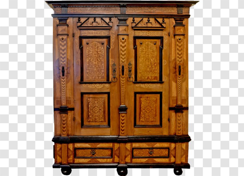 Armoires & Wardrobes Cupboard Chiffonier Buffets Sideboards Door - Wood Stain - Baroque Period Transparent PNG