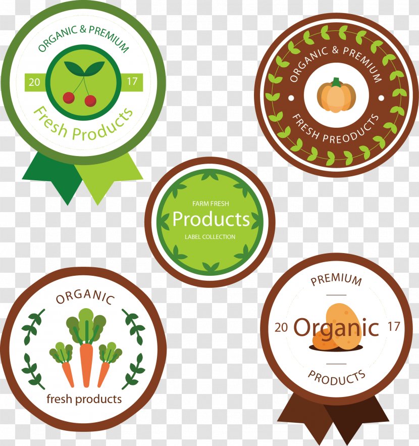 Organic Food Sticker Vector Graphics Vegetable - Assortment Strategies - Label Transparent PNG