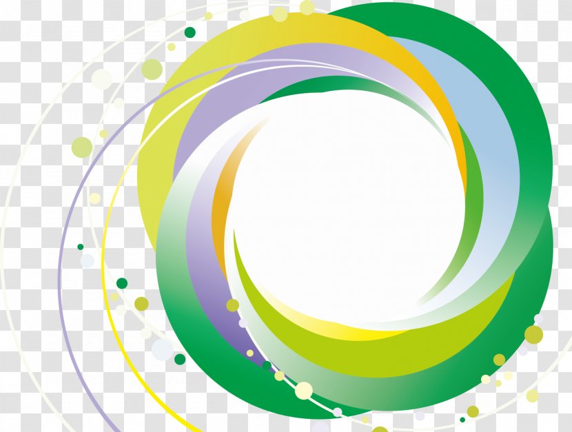 Circle Abstract Art Line - Color Moving Transparent PNG