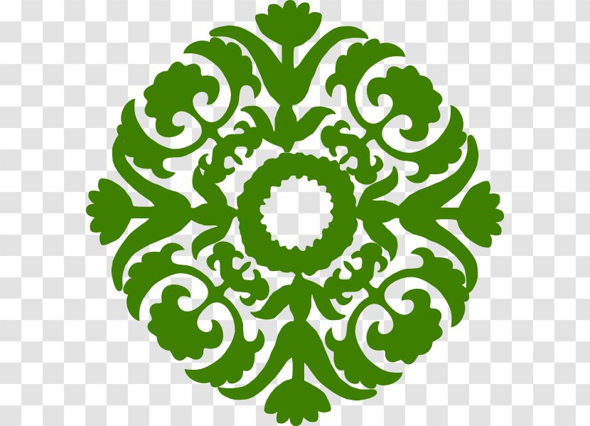 Circle Clip Art - Royaltyfree - Green Floral Transparent PNG