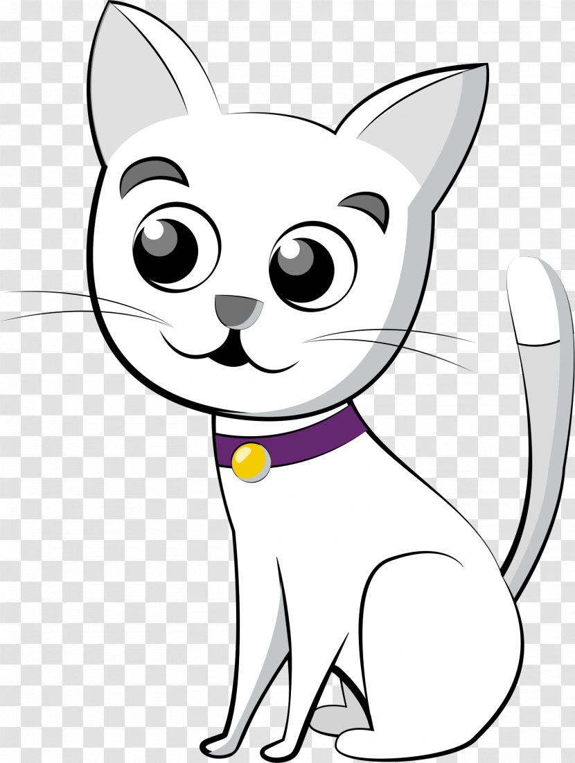 Cat Kitten White Clip Art - Head Transparent PNG