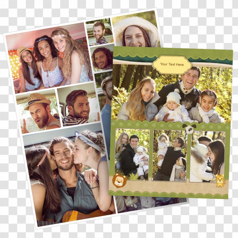 Picture Frames Collage Material Family - Photomontage Transparent PNG